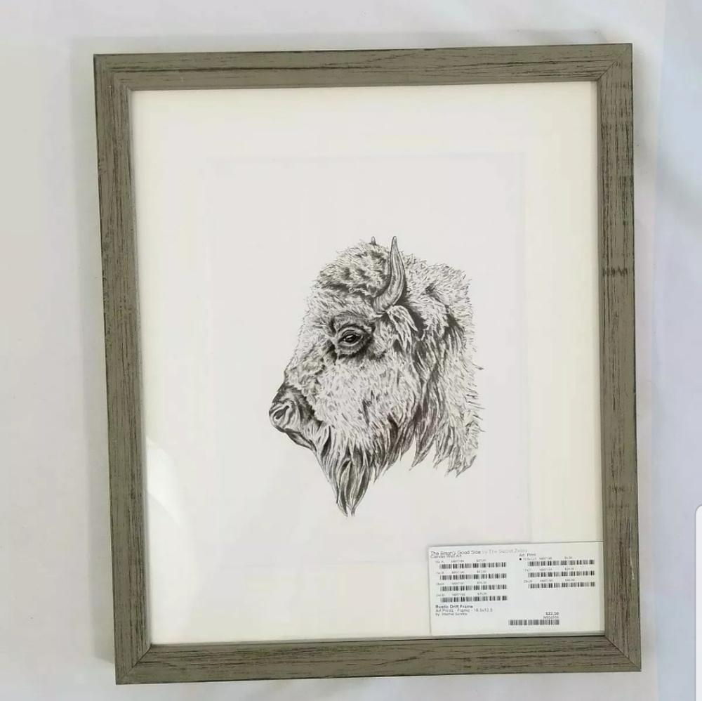 Greenbox The Bison's Good Side Wall Art Home Decor